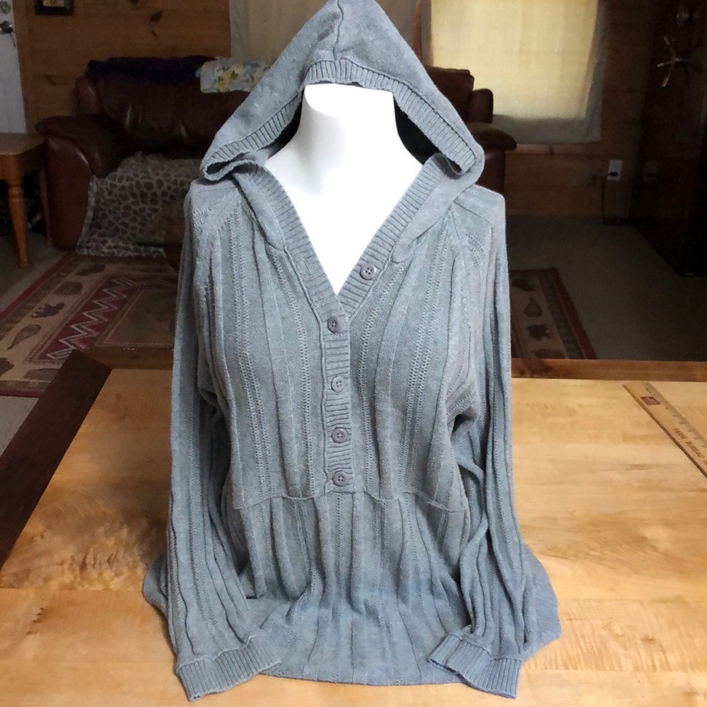 Cato gray hoodie sweater